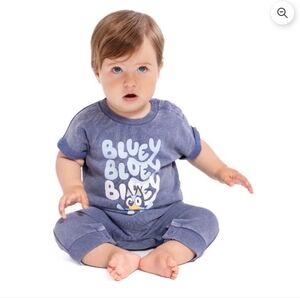 Bluey Graphic Washed Romper
